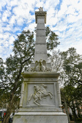 Fototapeta na wymiar General Casimir Pulaski Memorial - Savannah, GA