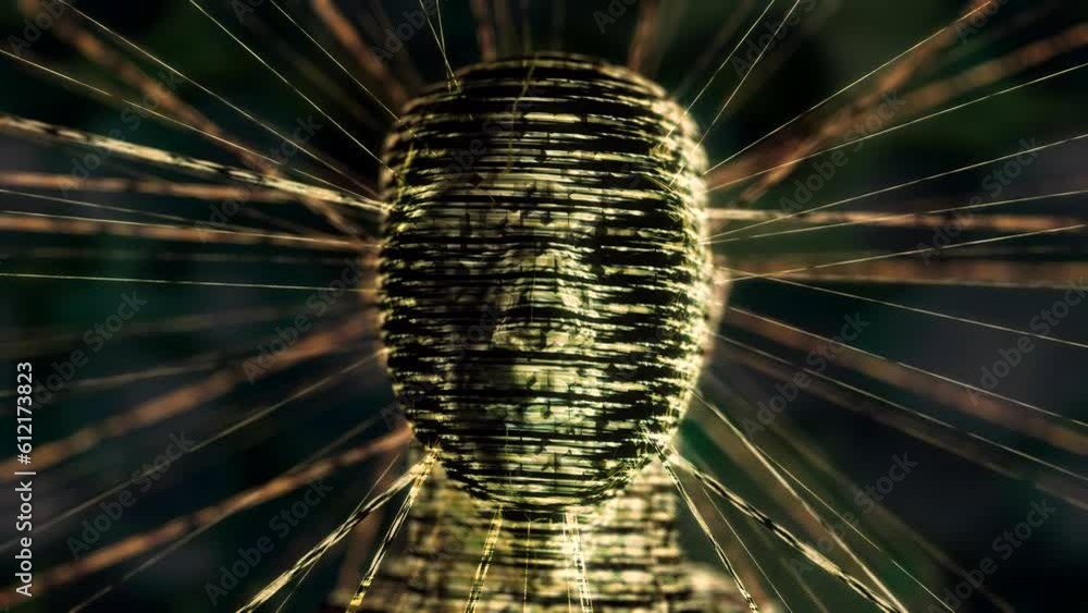 Poster ai artificial intelligence face 3 loop. an abstract representation of artificial intelligence