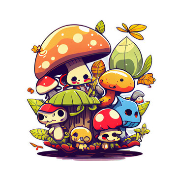 Mushrooms Tiny Friends 5
