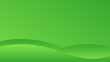 Illustration vector graphic bstract background with green gradient.  Wave banner background with soft green color