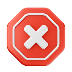 3d caution warning danger alert sing icon illustration render