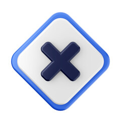 Fototapeta premium 3d caution warning danger alert sing icon illustration render