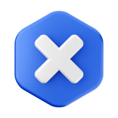 Obraz premium 3d caution warning danger alert sing icon illustration render