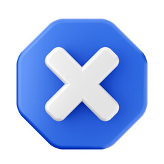 Fototapeta premium 3d caution warning danger alert sing icon illustration render