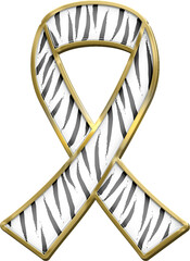 Carcinoid cancer ribbon enamel pin