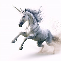 Obraz na płótnie Canvas Unicorn running. ai generated
