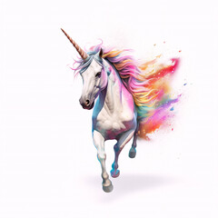 Obraz na płótnie Canvas Unicorn. clip art. ai generated