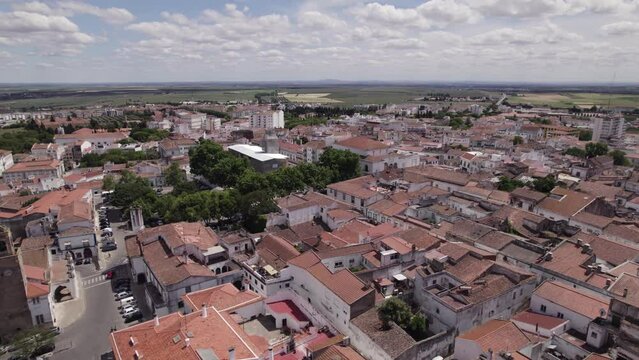 Lovely historic city of beja, aerial overview. Alentejo, Portugal