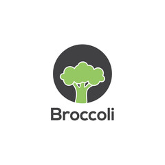 broccoli logo design vector template,
