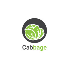 cabbage logo design vector template,