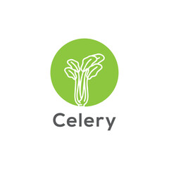 celery logo design vector template,