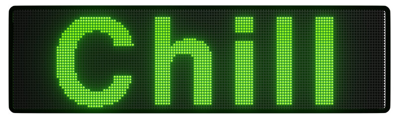 a 3D illustration of an LED sign displaying the text 