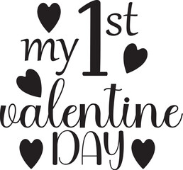 my 1s't valentine day