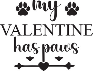 my valentine has paws