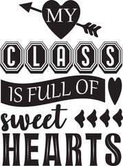 my class is full of sweet hearts