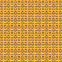 geometric design seamless pattern with triangles. modern op art abstract background. color design geometric pattern. seamless vector illustration gold tones flower in triangle form.