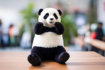 toy panda using created using AI Generative Technology