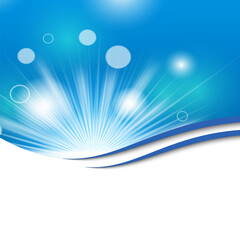 Abstract background. Radial line vector on blue background. sunburst background