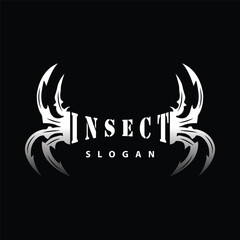 Obraz premium Spider Logo, Insect Animal Vector, Premium Vintage Design, Icon Template Symbol