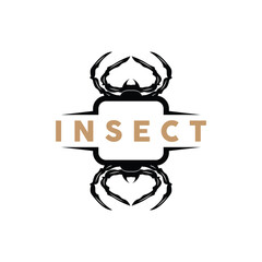 Spider Logo, Insect Animal Vector, Premium Vintage Design, Icon Template Symbol