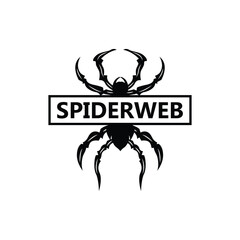 Spider Logo, Insect Animal Vector, Premium Vintage Design, Icon Template Symbol