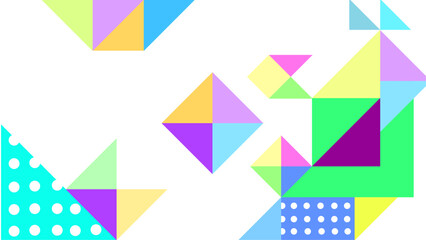 Dawn in the city color image in flat style. Mountains, lake, dawn.