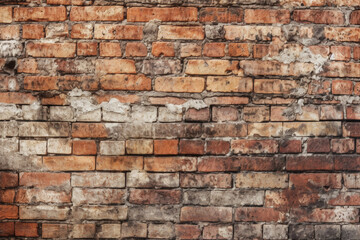 Weathered Brick Texture Background Wallpaper Design