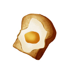 fried egg on a bread