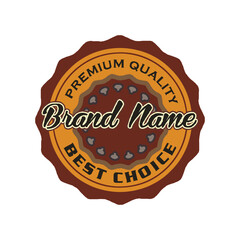 Label banner design for various snacks