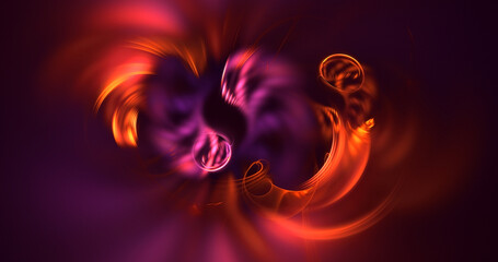 3D rendering abstract fantasy light fractal background