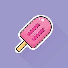 Illustration Vector of Popsicle in Flat Design 