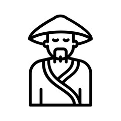 Black line icon for Culture