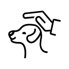 Black line icon for Big pat