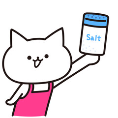 色加工ok　ねこ素材No.221 塩