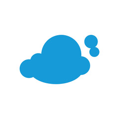 Cloud illustration logo icon vector flat design