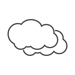 Cloud illustration logo icon vector flat design