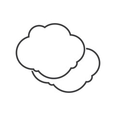 Cloud illustration logo icon vector flat design