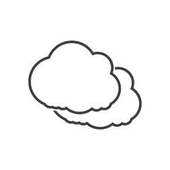 Cloud illustration logo icon vector flat design