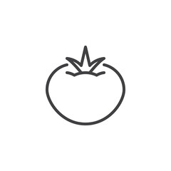 Tomato vegetable line icon