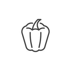 Bell pepper line icon