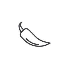 Chili pepper line icon