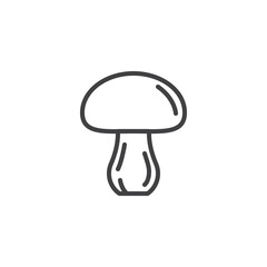 Mushroom vegetable line icon