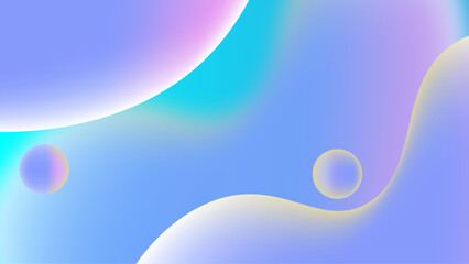 Modern colorful gradient liquid fluid abstract background with blob shapes