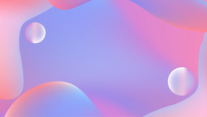 Modern colorful gradient liquid fluid abstract background with blob shapes