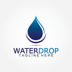 Water Drop Logo Vector Design Template