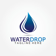 Water Drop Logo Vector Design Template