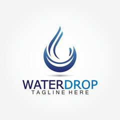 Water Drop Logo Vector Design Template