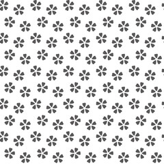 シンプルな花柄の壁紙 シームレスパターン シルエット