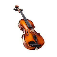 violin isolated on white, generative ai