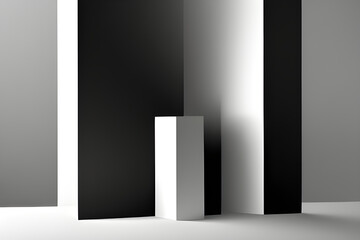 Minimal background in black and white generative AI. Minimal background